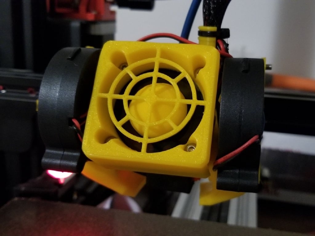 40mm Fan Shroud and Guard for Ender 3 with Hero Me Gen 5
