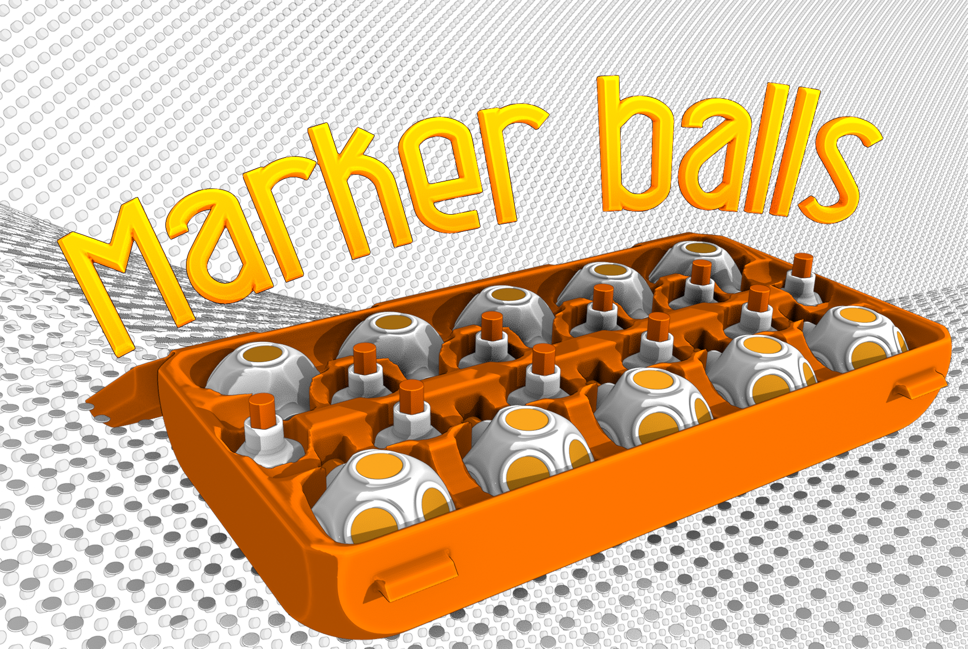 3D Scanner magnet marker balls