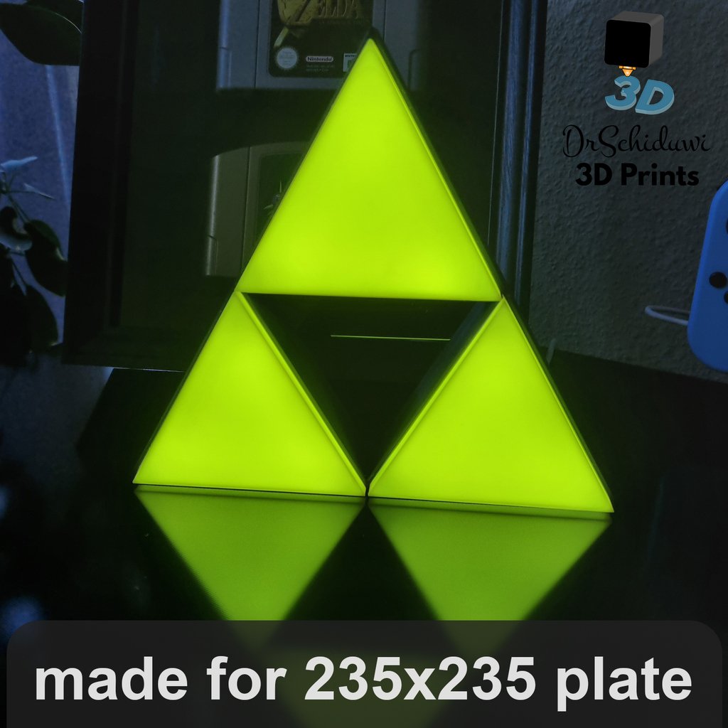 Zelda Triforce logo LED Lamp