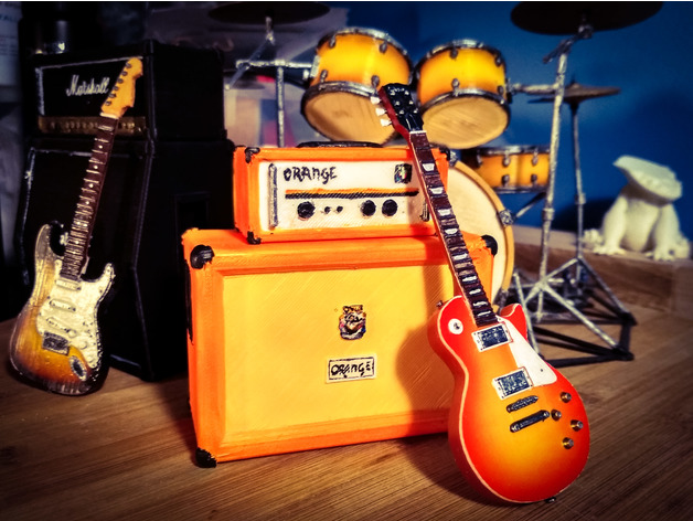 Orange Amp And Cabinet Miniature By Davvve Thingiverse