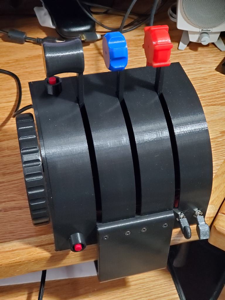 Scalable Throttle Quadrant with Trim Wheel for Flight Sim using Arduino