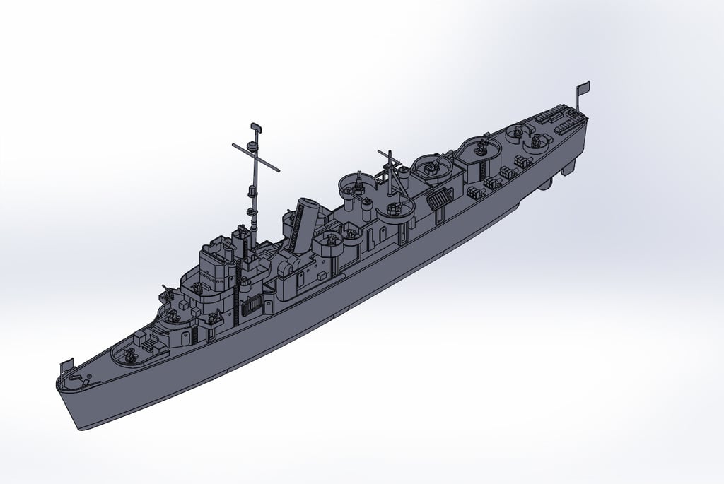 WW2 Destroyer Escort 1:108 scale