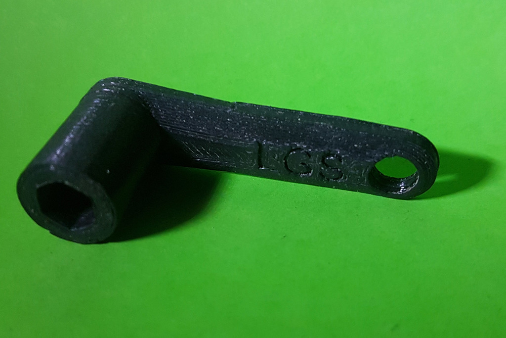 Low Profile Hex Wrench (Handle for Hex Bits) [No Magnets]