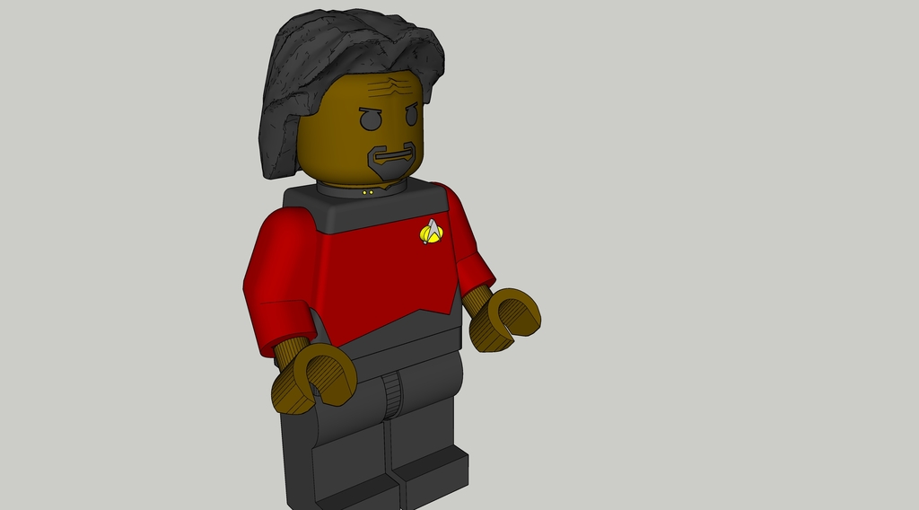 Worf - Gian Lego Minifig