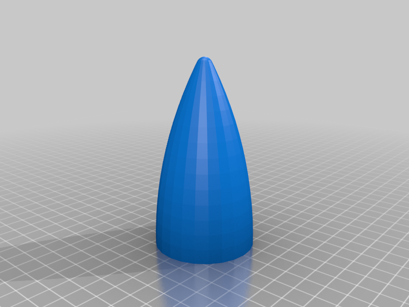 My Customized Parametric Threaded Ogive Rocket Nose Cone