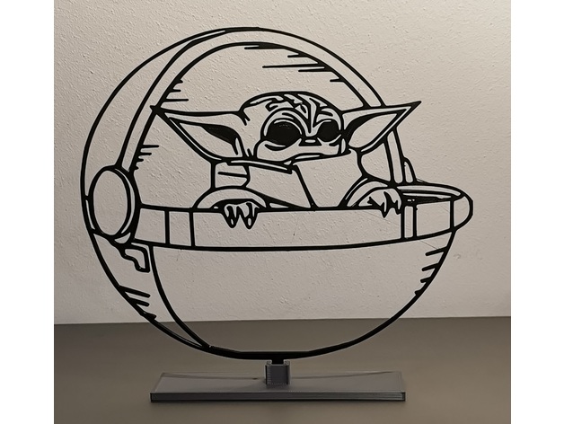 Yoda Baby Star Wars “2D To 3D Art” By Edsept7.