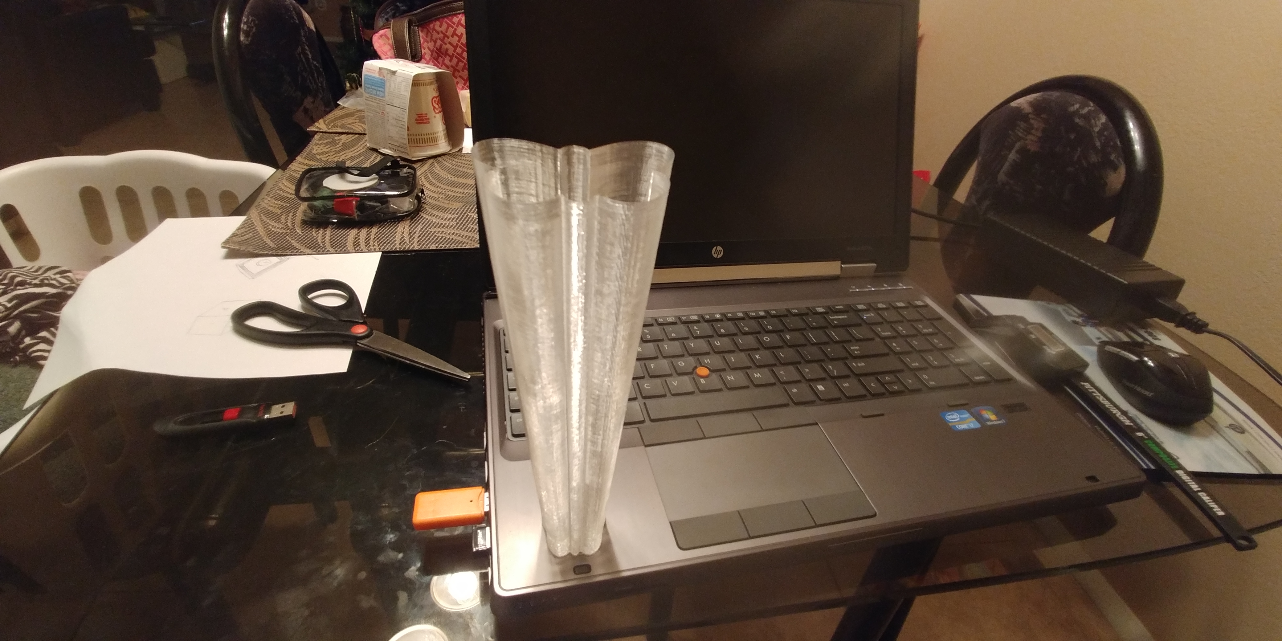 Tapered Butterfly Vase