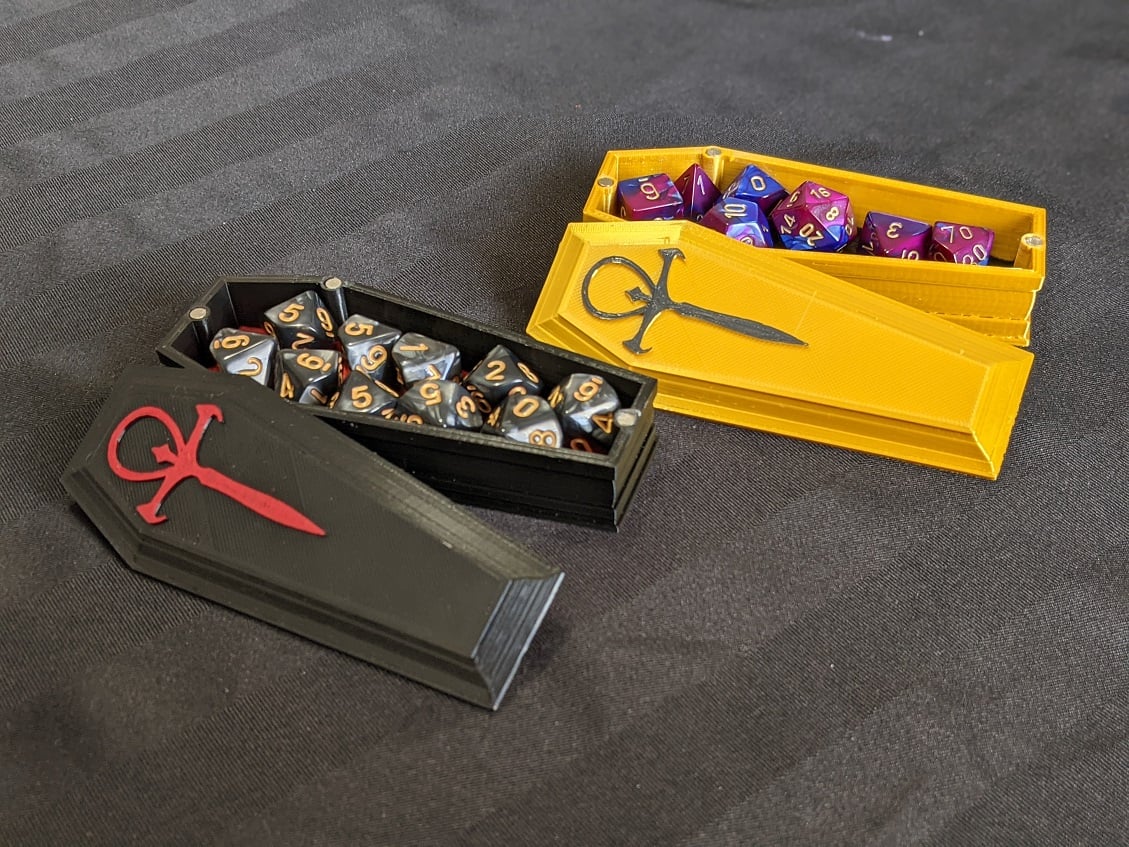 Magnetic Coffin Dice Box