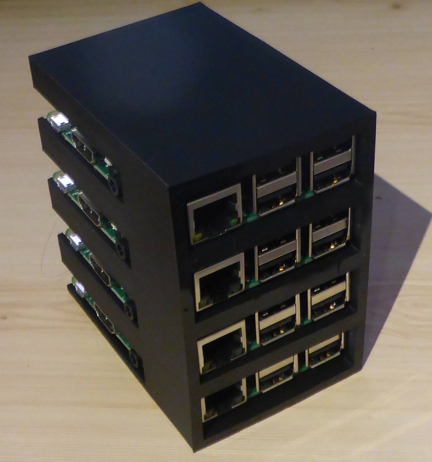 Customizable Raspberry Pi B+/Pi 2 rack