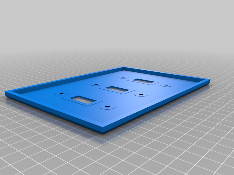 Triple light switch cover