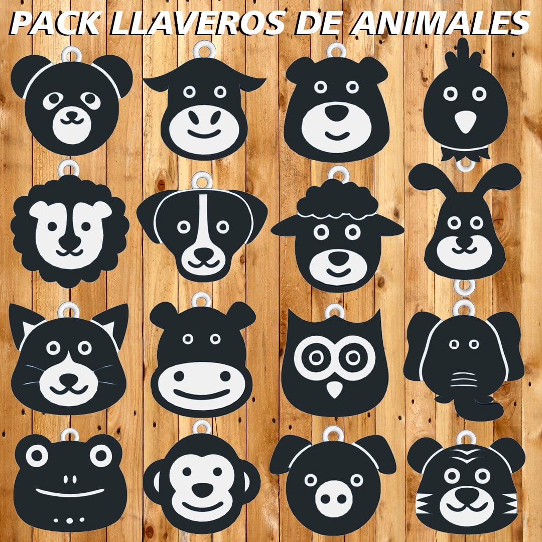 PACK LLAVEROS DE " ANIMALES " - KEY CHAIN
