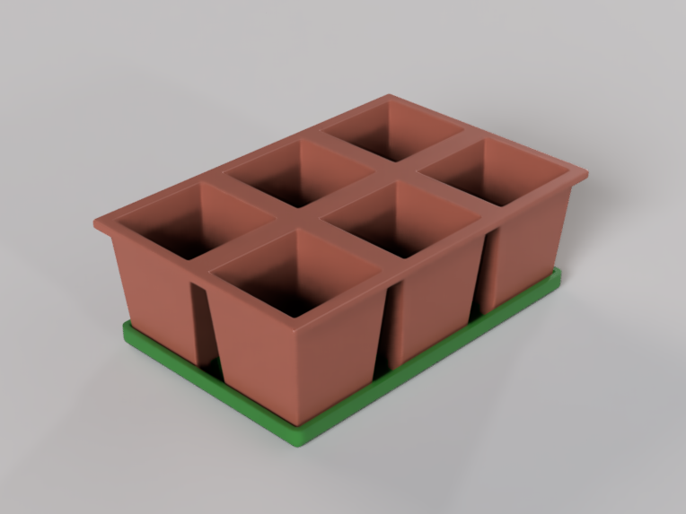 Seed germination pots - model 2