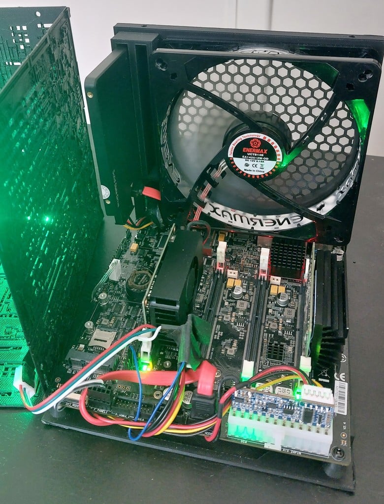 Star Trek Borg Cube PC Case (Mini-ITX-Turing Pi2 - 14mm fan)