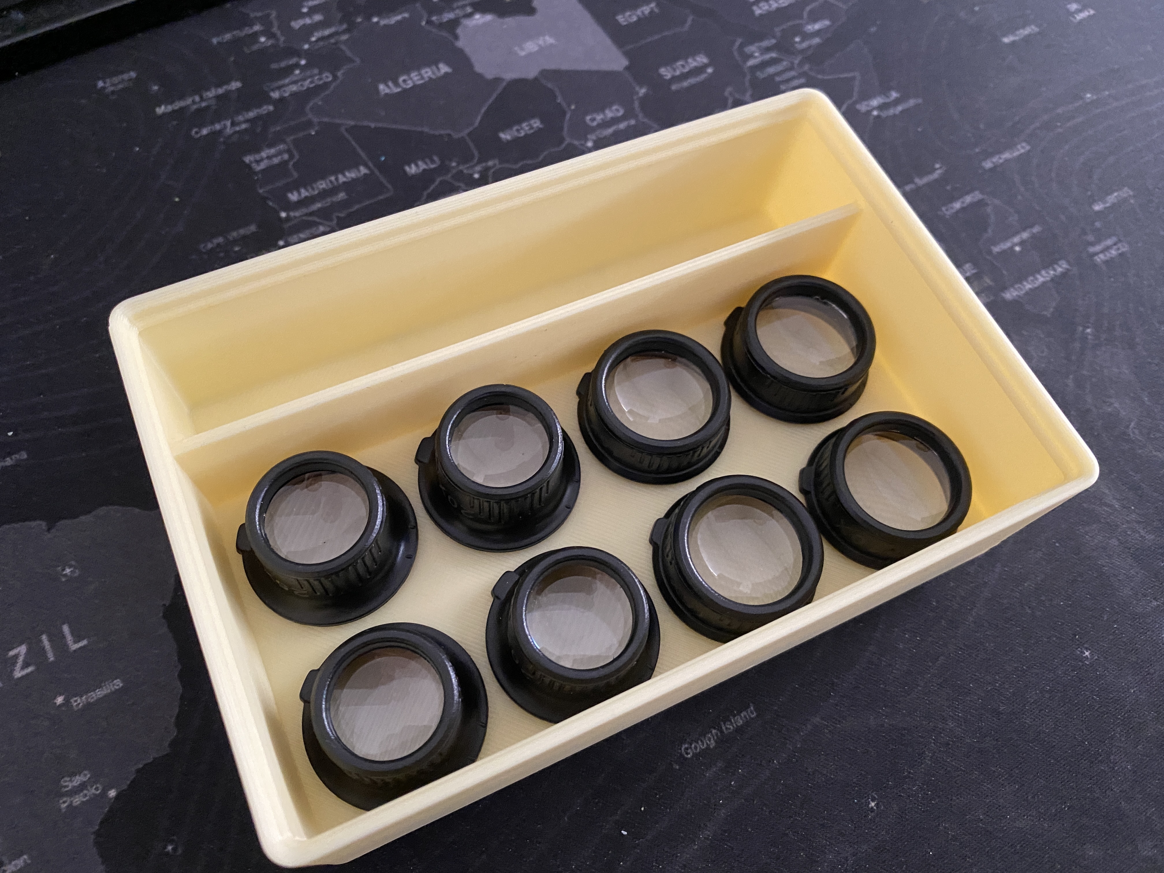 Magnifying Glass Lens Box Gridfinity