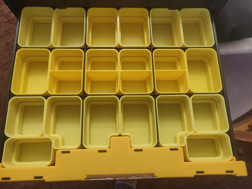 DeWALT / Stanley T Stak IV Shallow Drawer Stackable compartments - For middle and back rows of box
