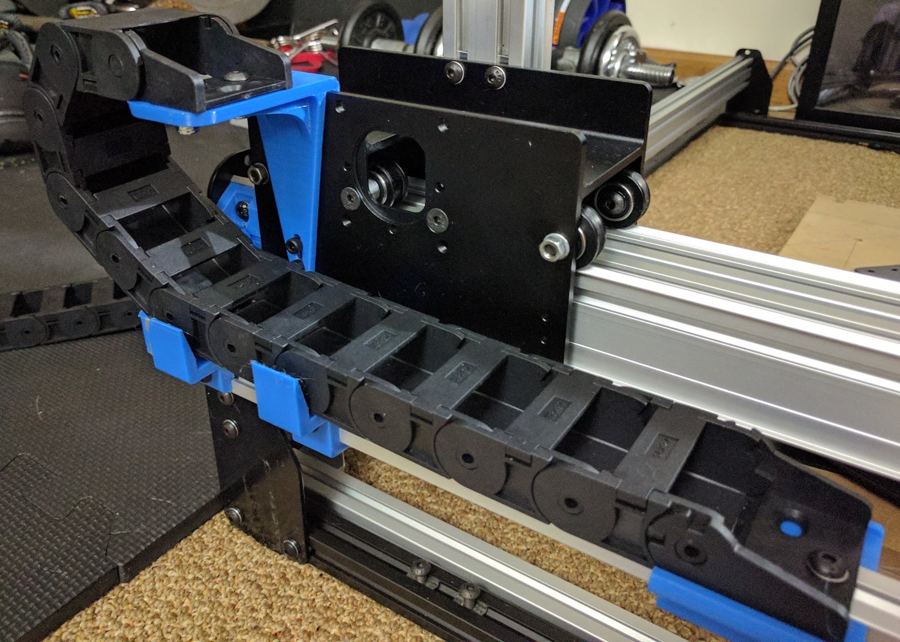 X-Carve 2015 gantry wire management
