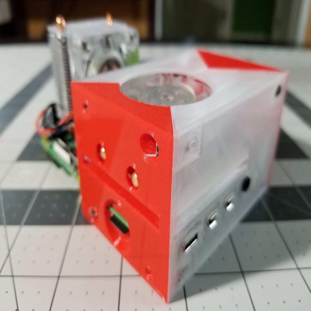 Ice Cube Case for Low Profile Ice Tower Cooler for Raspberry Pi 4