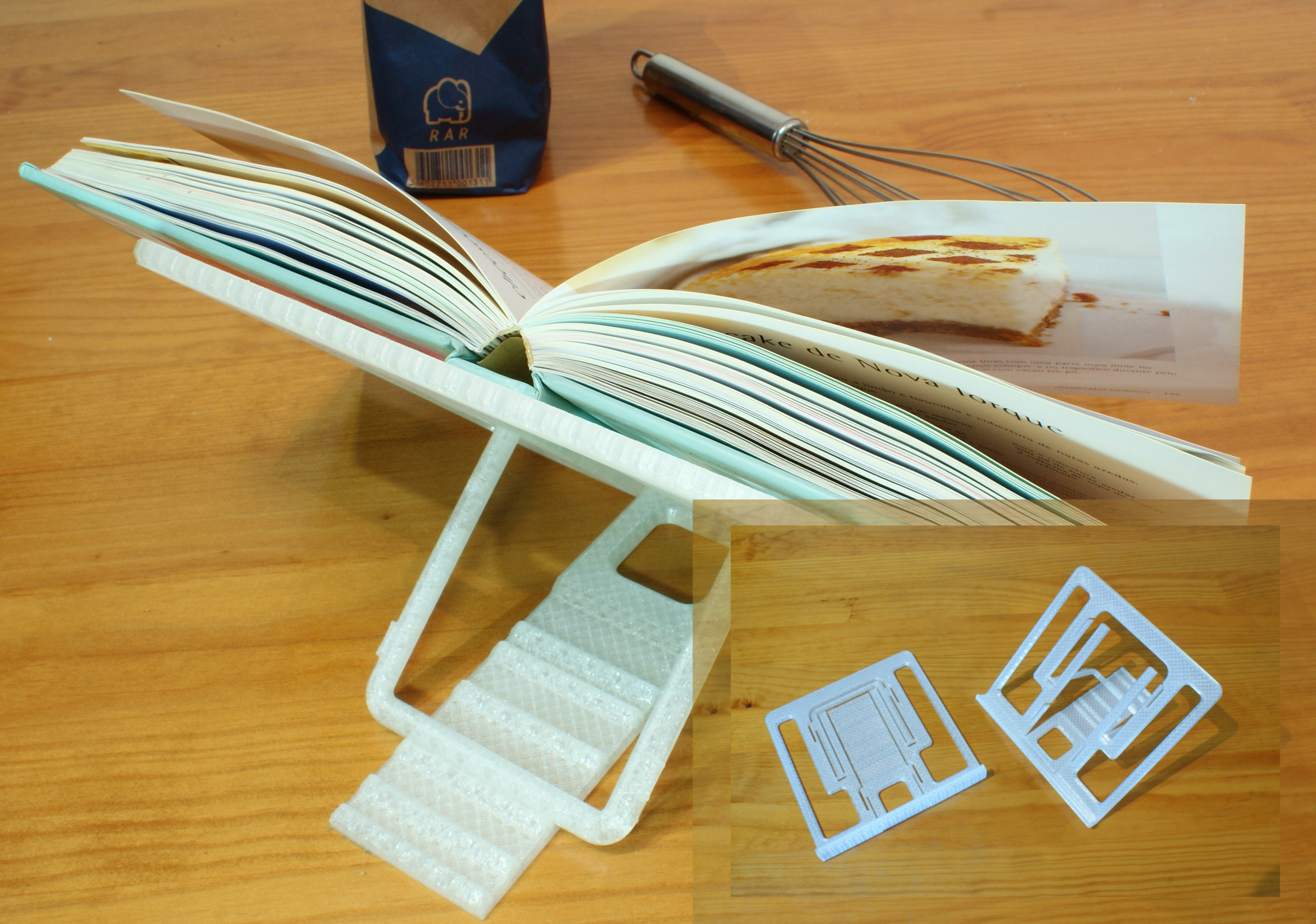 Single print book stand