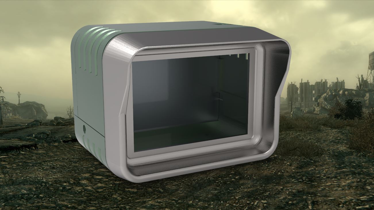 Fallout Wall Style Termal Case to hold Raspberry PI & 3.5" Screen Vented