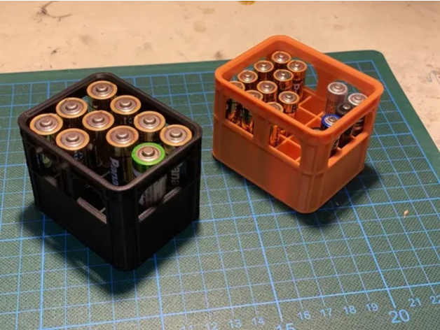 Beer Crate Battery Holder Aaaaa9V18650 Stackable