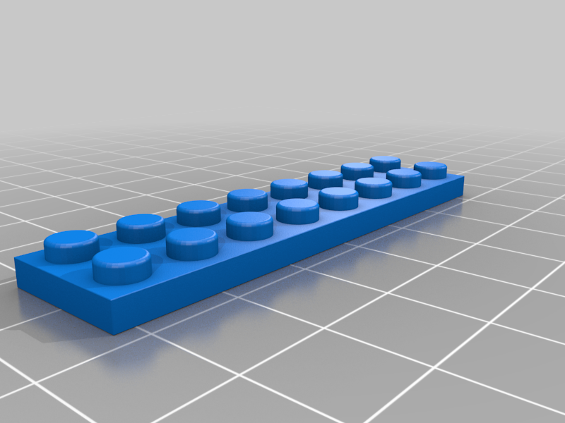 LEGO® compatible plate 8x2