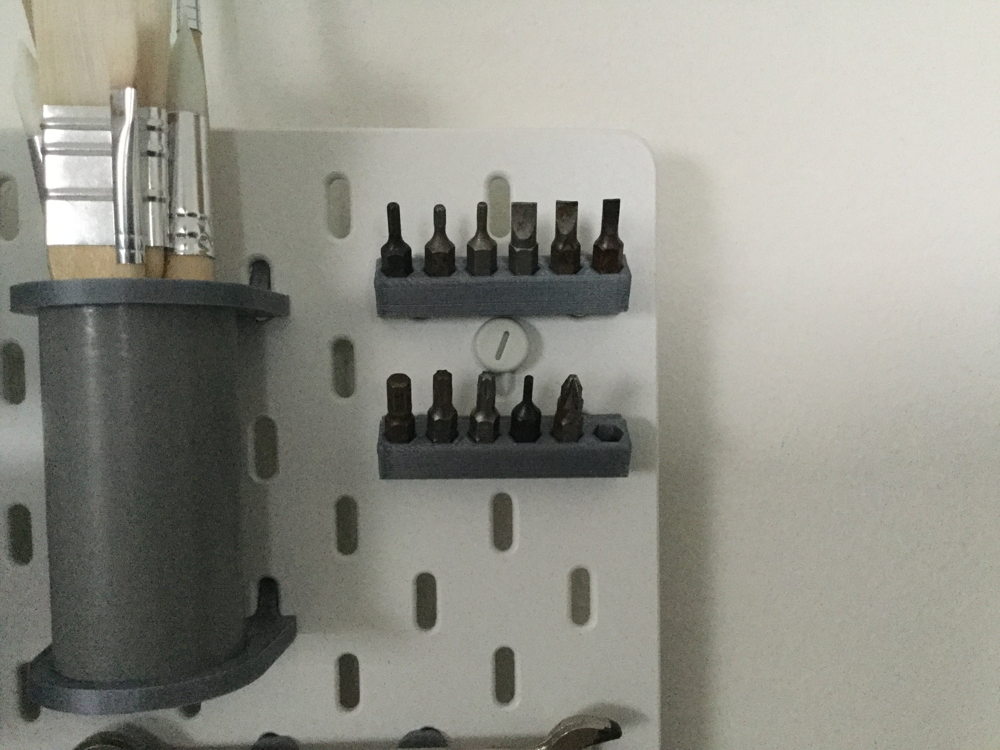 IKEA Skadis drill bit holder