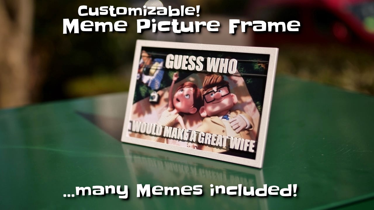 Meme picture frame