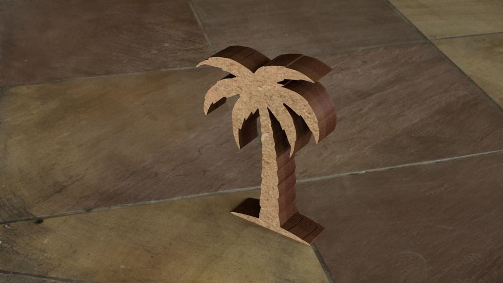 Palm Tree (for Camel Up), Laser-Cut