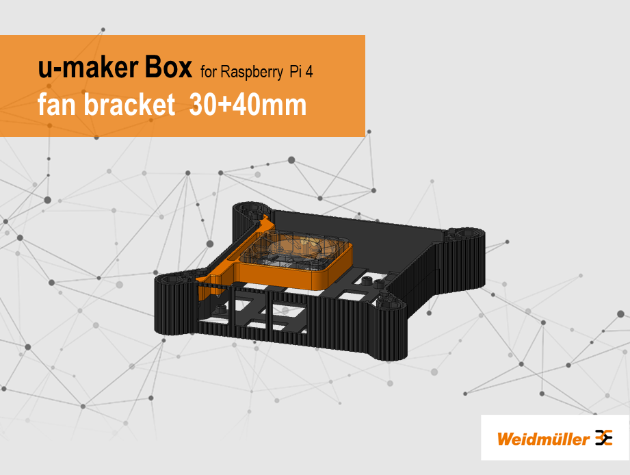 u-maker-Box fan bracket 30+40mm