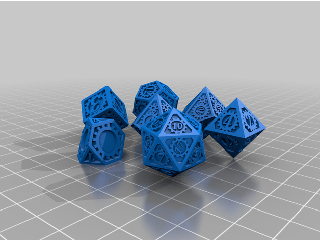 Cogs DnD dice fixed and supported