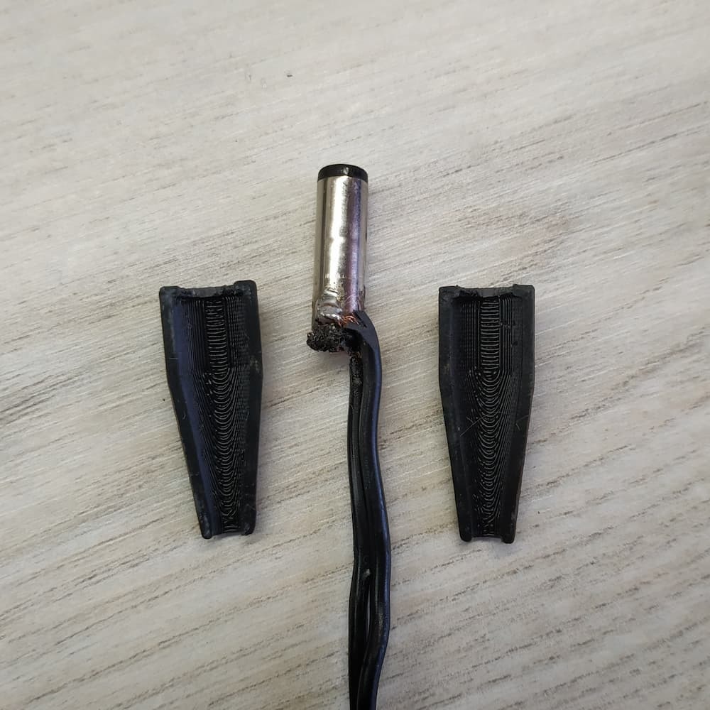 DC power connector male 12v repair