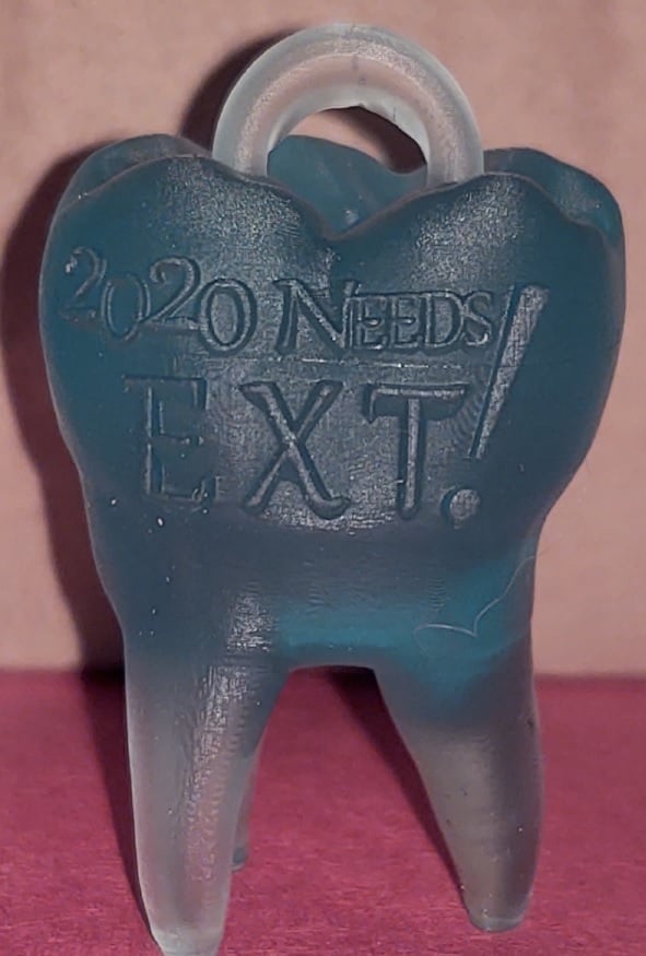 "2020 Needs EXT" Tooth Ornament