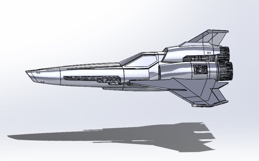 Colonial Viper Flying Model Rocket