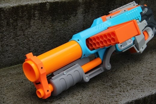 The Cryptid: A Pump Action Clip Fed Nerf Sledgefire Conversion