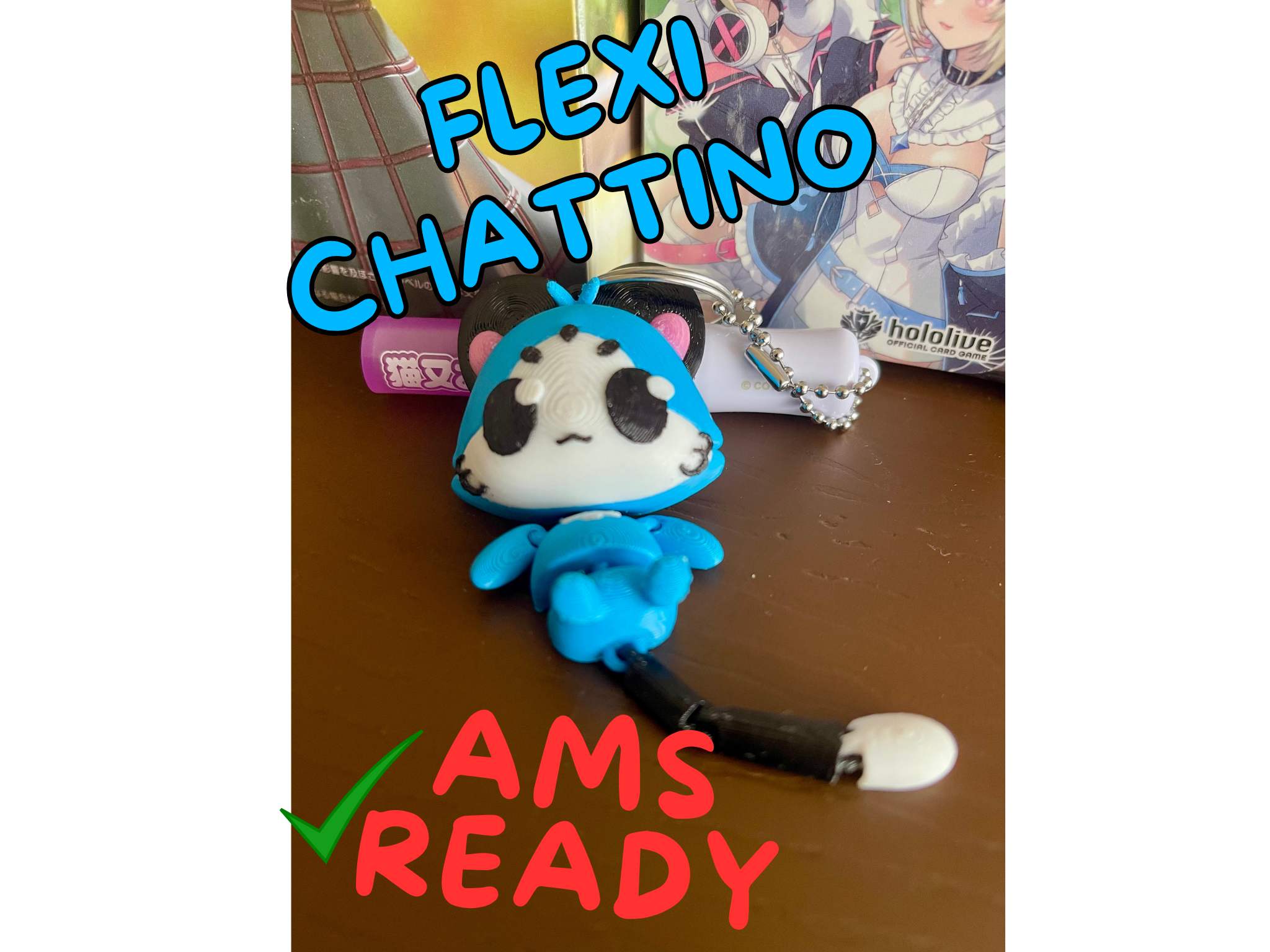 Articulated Chattino Cat Toy – Hololive Fanmade