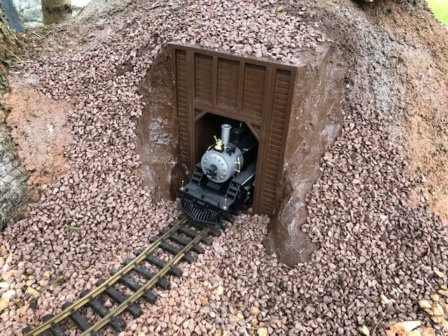 G Scale wooden tunnel entrance