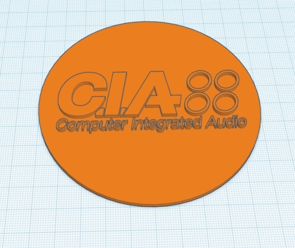 Computer Integrated Audio (CIA) logo coaster