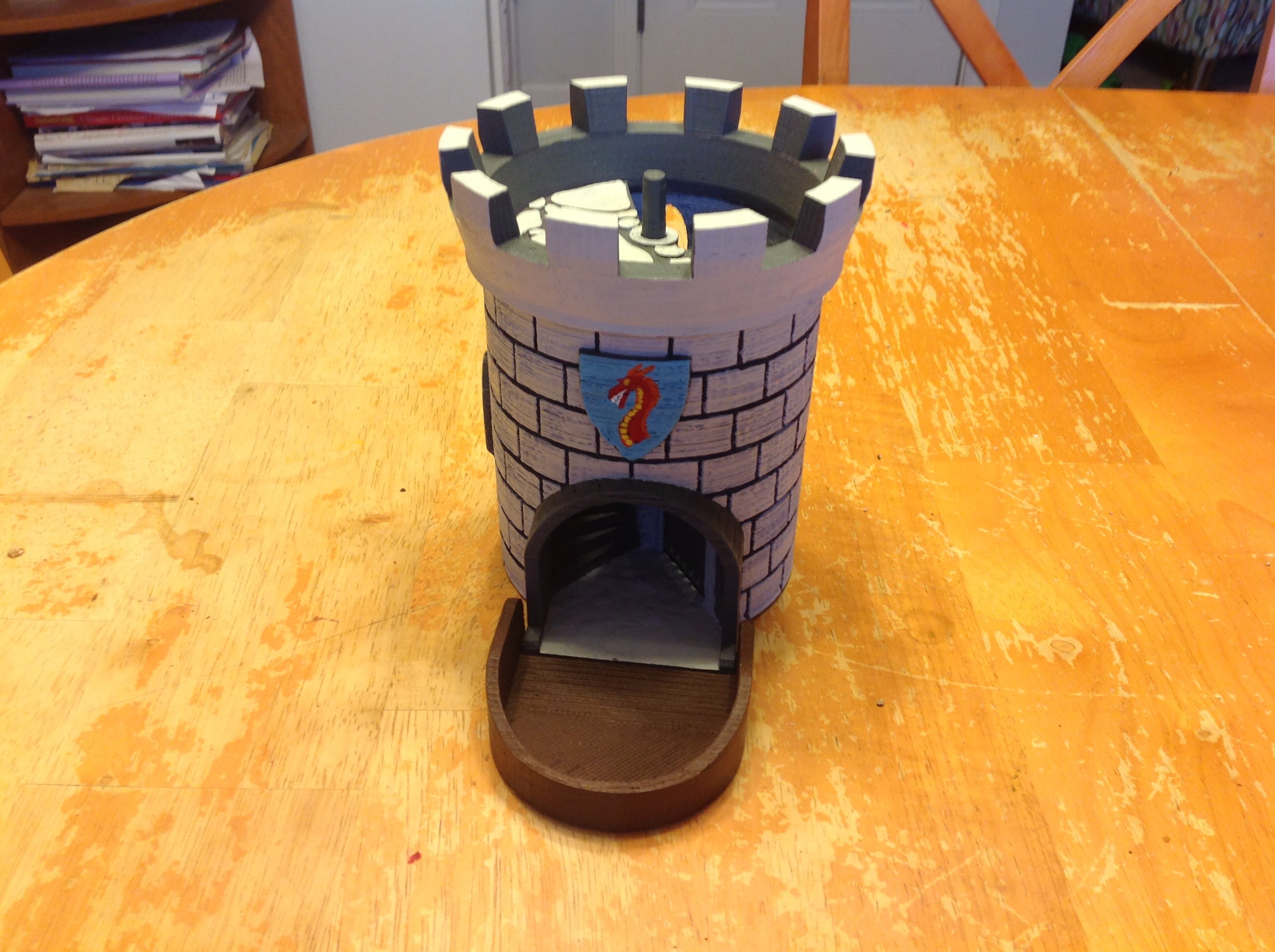 Dice Tower with Secret Chamber for Dice Storage II