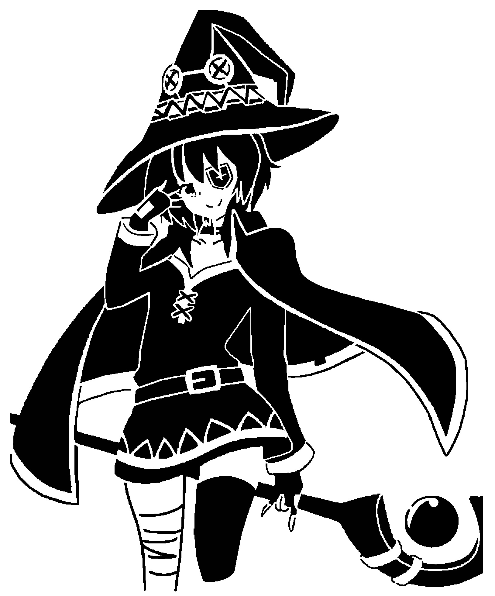 Megumin stencil 2