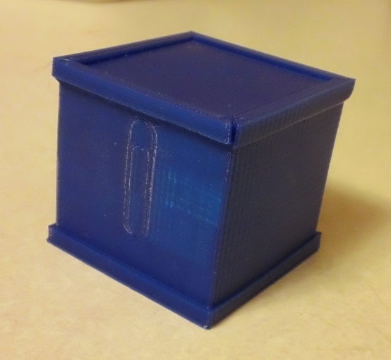 Paperclip box with slide lid