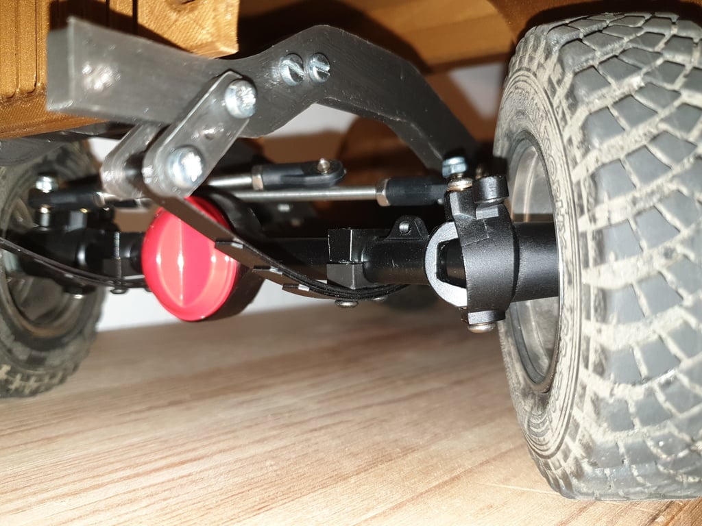 Adapter Yota-Axle to top of leafspring 1/10 RC Car