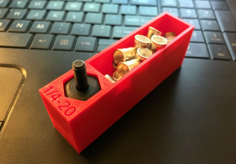 Rivet Threaded Insert Tool Bit Trays