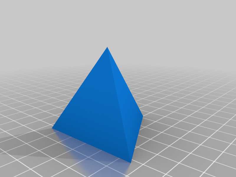 My Customized Tetraedre (piràmide triangular) amb arestes de la mateixa mida