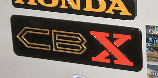 Honda CBX logo placard