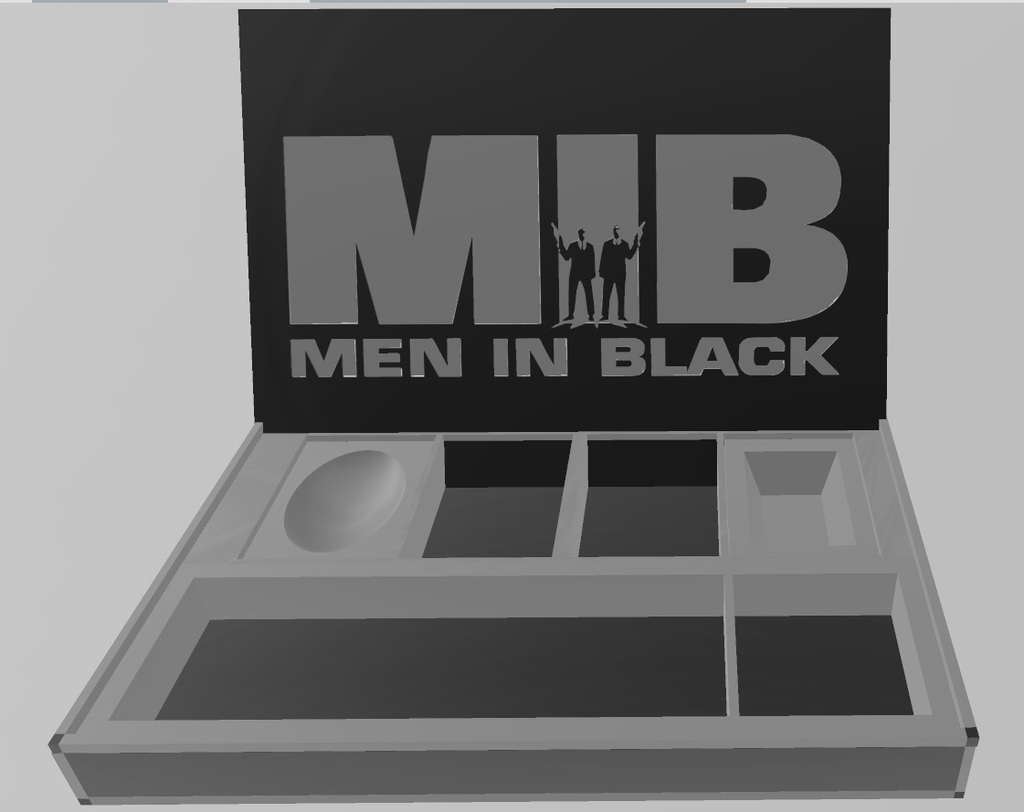 Multi-Material Men In Black Valet Tray