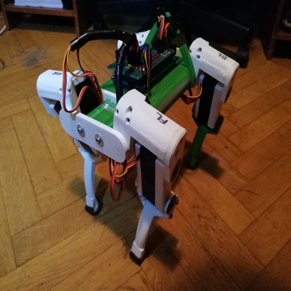 Arduino quadruped robot for MG995 (OPEN SOURCE)