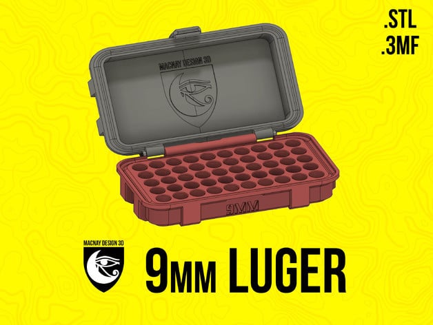 9mm - Ammo Container - 50 Round