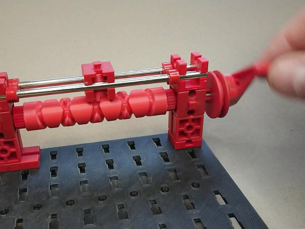 Self-reversing screw for fischertechnik / Umkehrspindel für fischertechnik