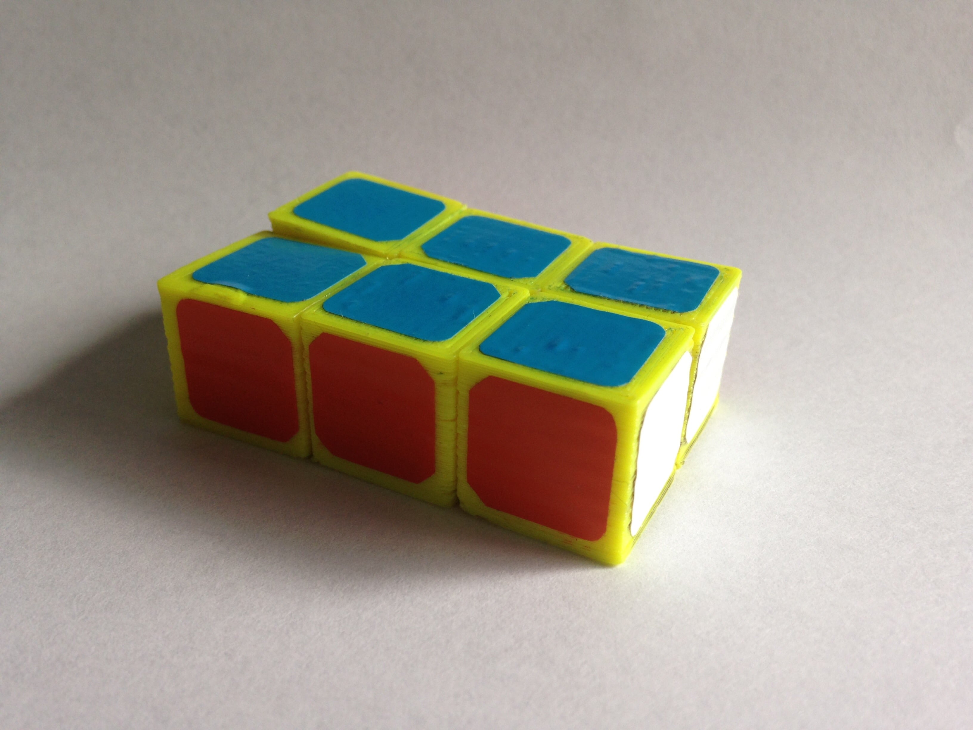 Print in place 1x2x3 Rubik's cube