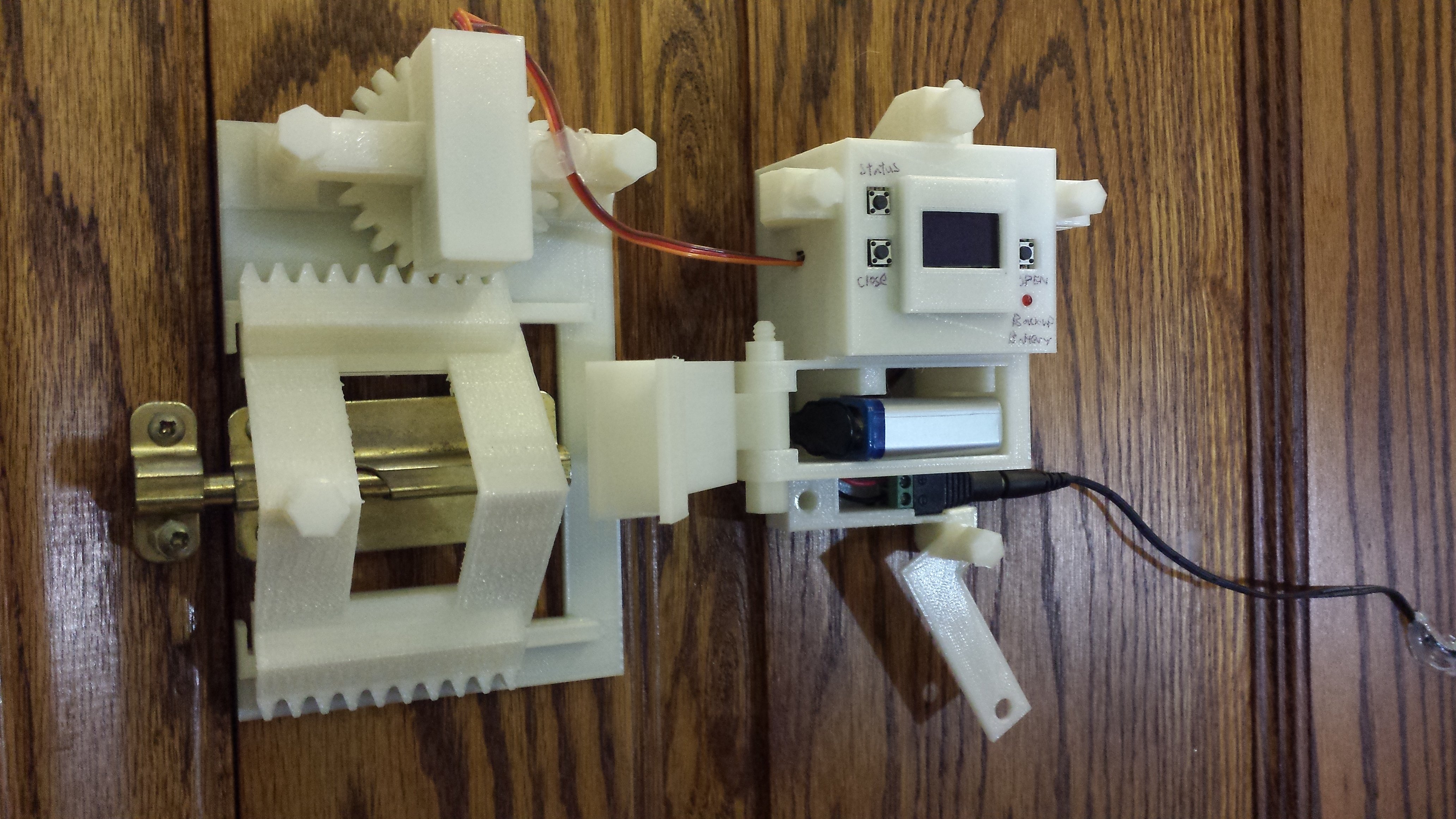 Motorized bluetooth slidebolt lock V.3